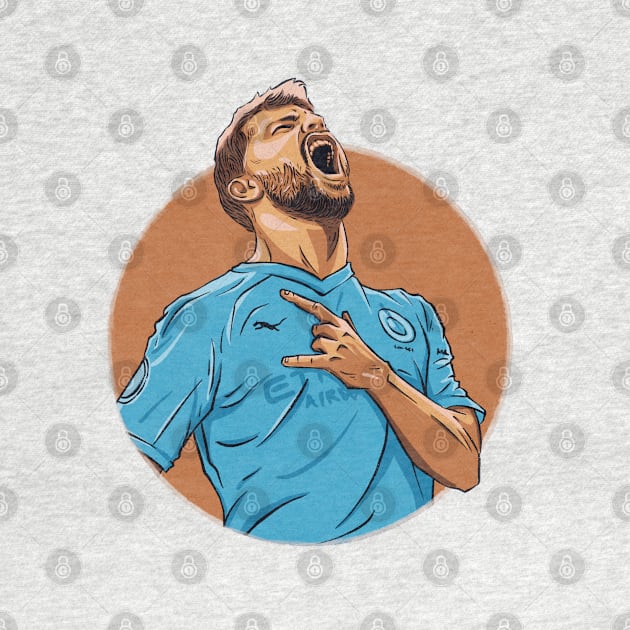 Argentine Sergio Aguero by BAJAJU